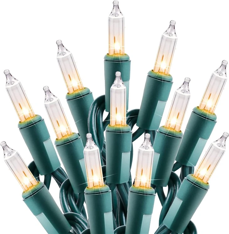 100 Count 25 Feet Clear Christmas String Lights